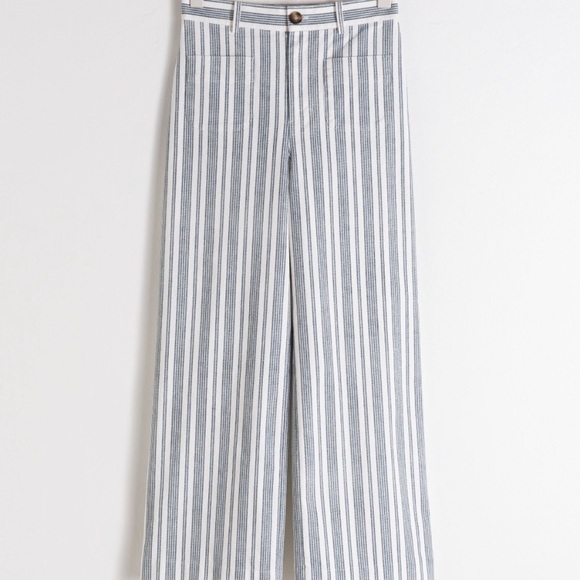 & Other Stories Striped Wide Leg Trousers - Picture 4 of 4